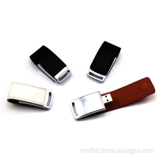 Leather Custom USB Flash Drive Butterfly Iistyle Can Take Hot Stamp and Laser Engrave Logo